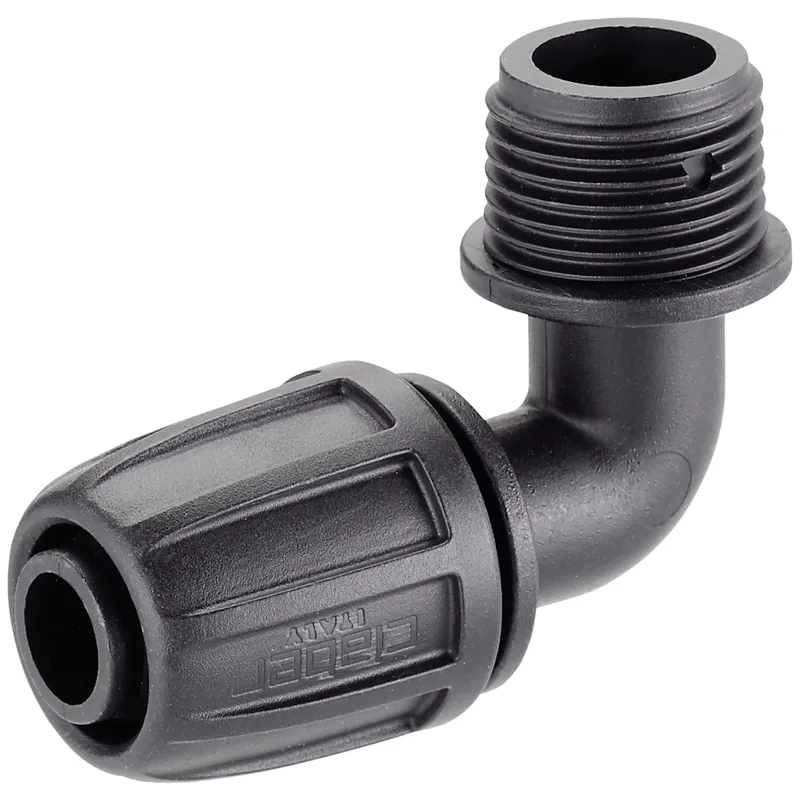 Claber raccordo fine linea a gomito Ø 1/2" (13-16 mm) - 1/2" Block System