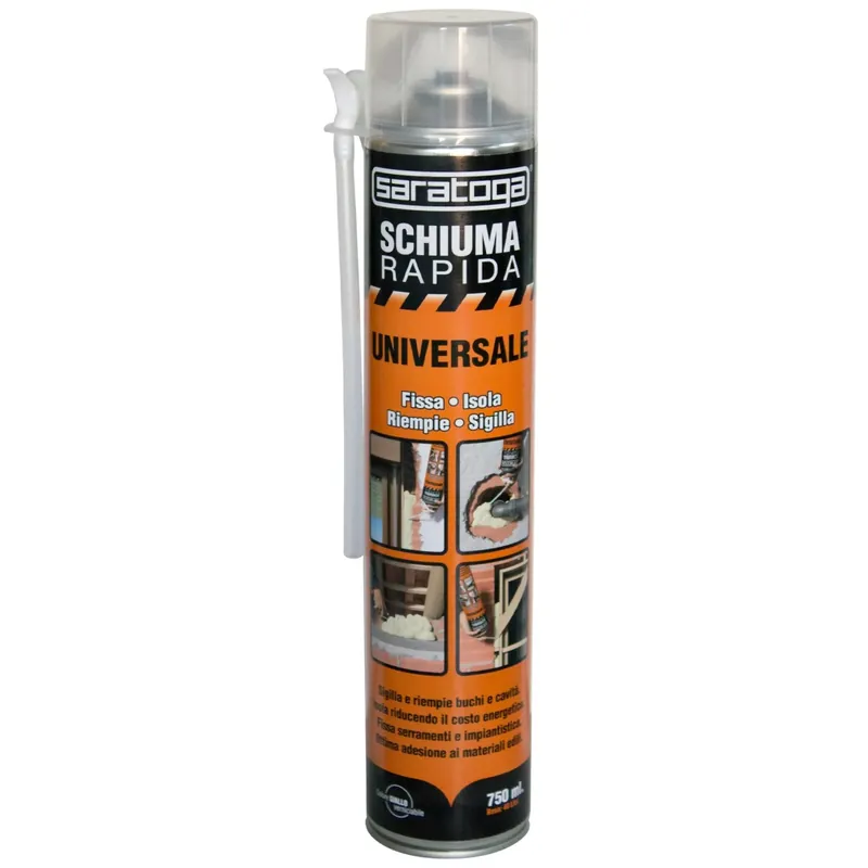 Schiuma poliuretanica rapida universale Saratoga 750 ml