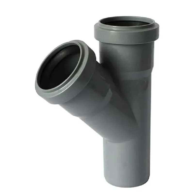 Braga in PVC Ø 75 mm Tripla Uscita a 45 °