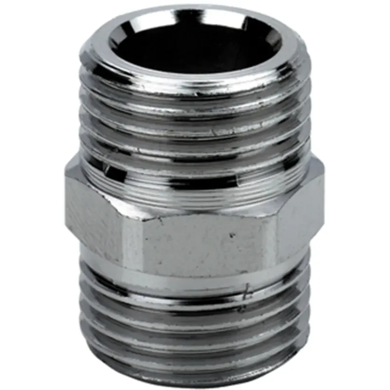 Nipple in ottone cromato 3/8`` MM