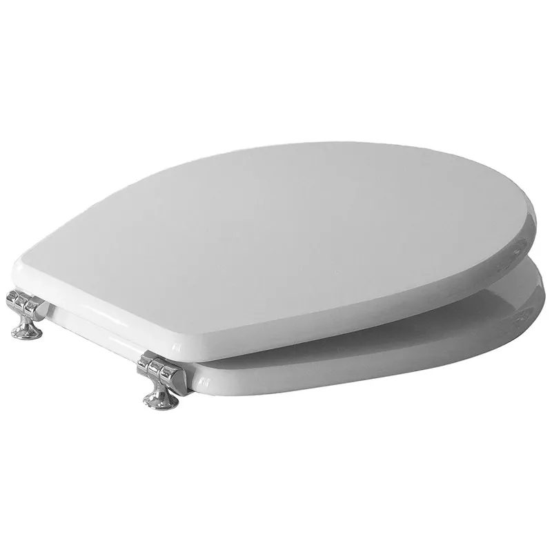 Copriwater ovale Colibrì 2 in mdf bianco