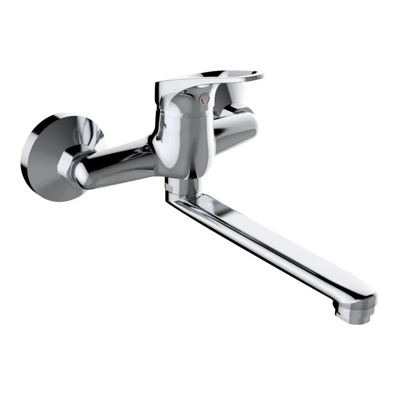 Rubinetto cucina monocomando a muro Jolly cromo