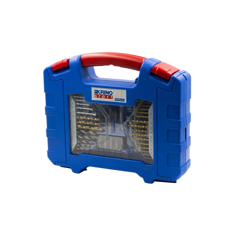 Set di accessori per foratura e avvitatura Krino da 100 pz