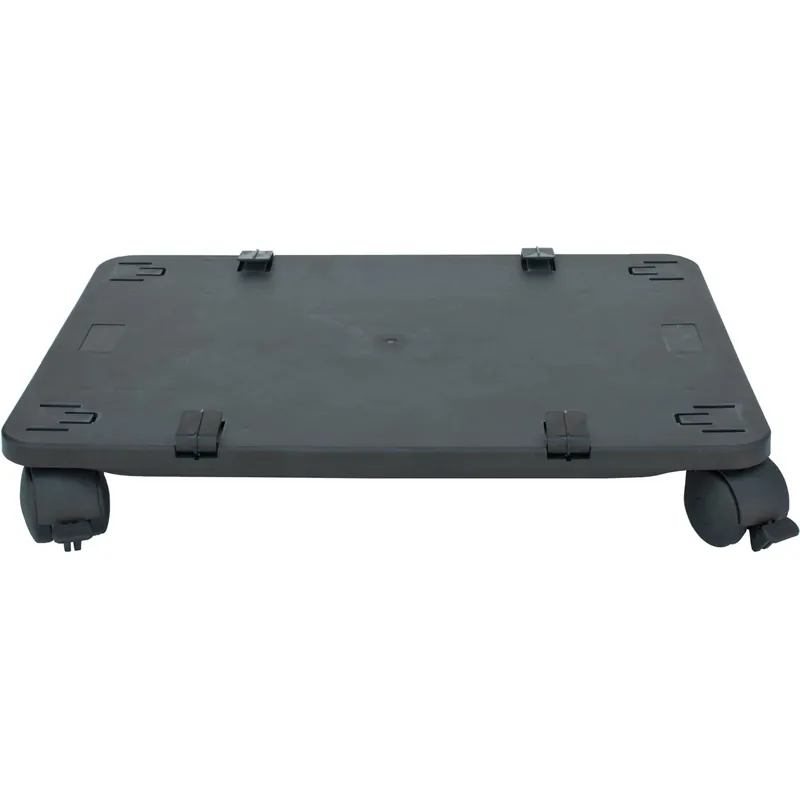 Carrellino porta stufe nero 49x35xh9 cm