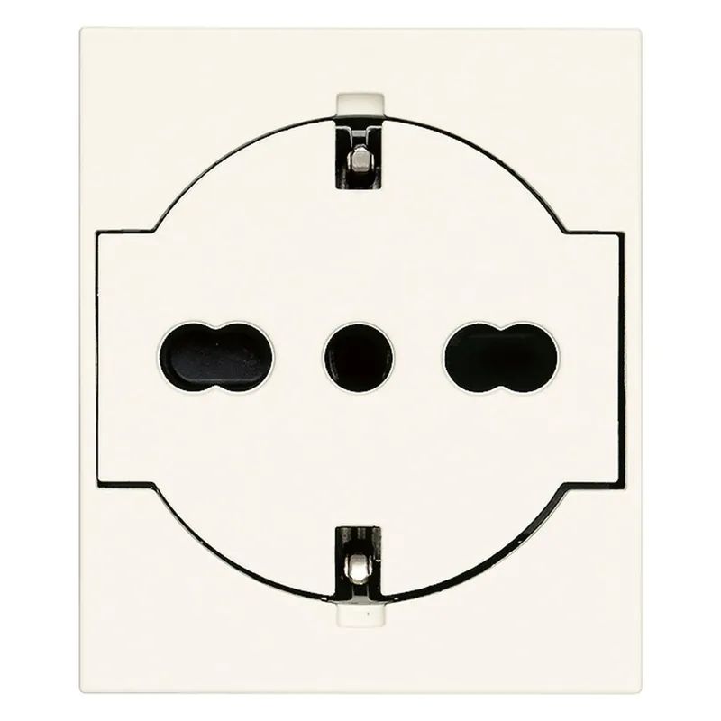 Presa elettrica Vimar 2P+T P40 universale a filo bianco