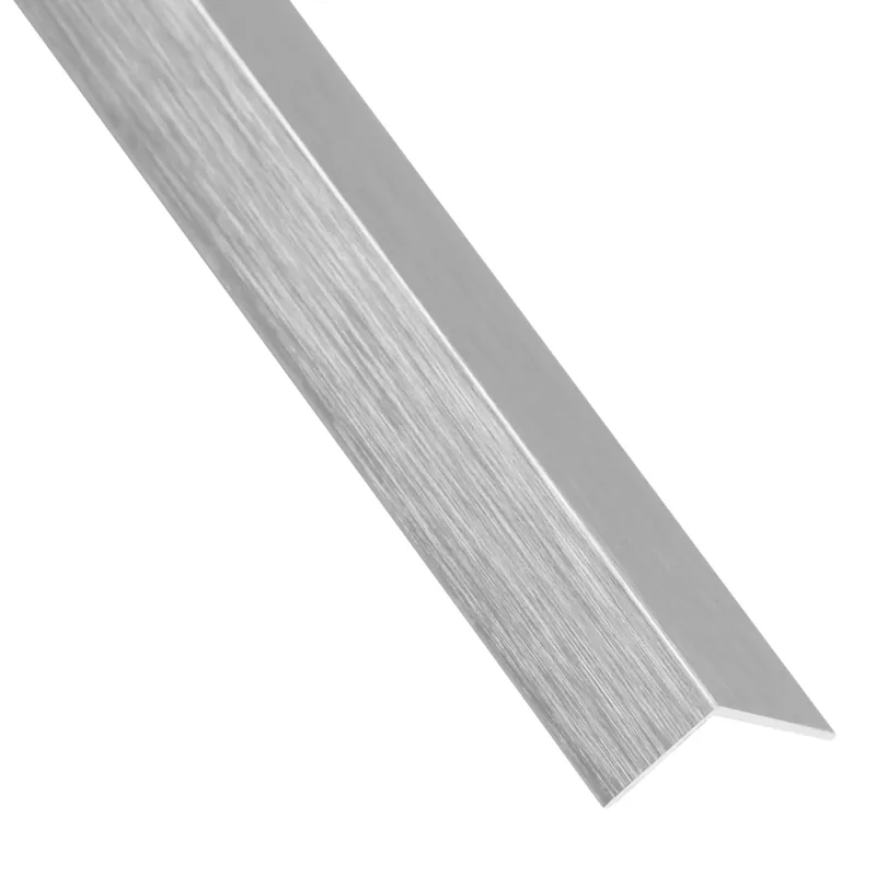 Profilo angolare a L 2,6 m 15x15 mm alluminio opaco