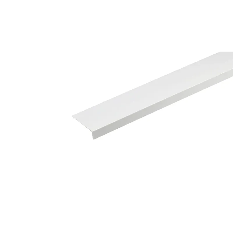 Profilo angolare a L 2,6 m 40x10 mm in pvc bianco opaco