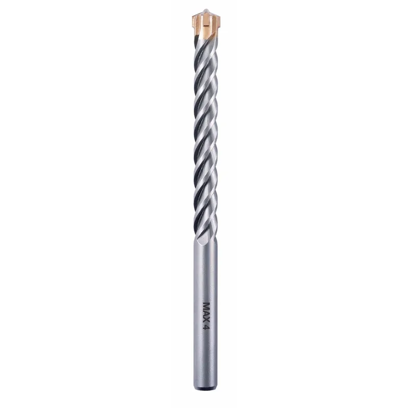 Punta rotopercussione a 4 taglienti e 4 eliche per forare 8 mm