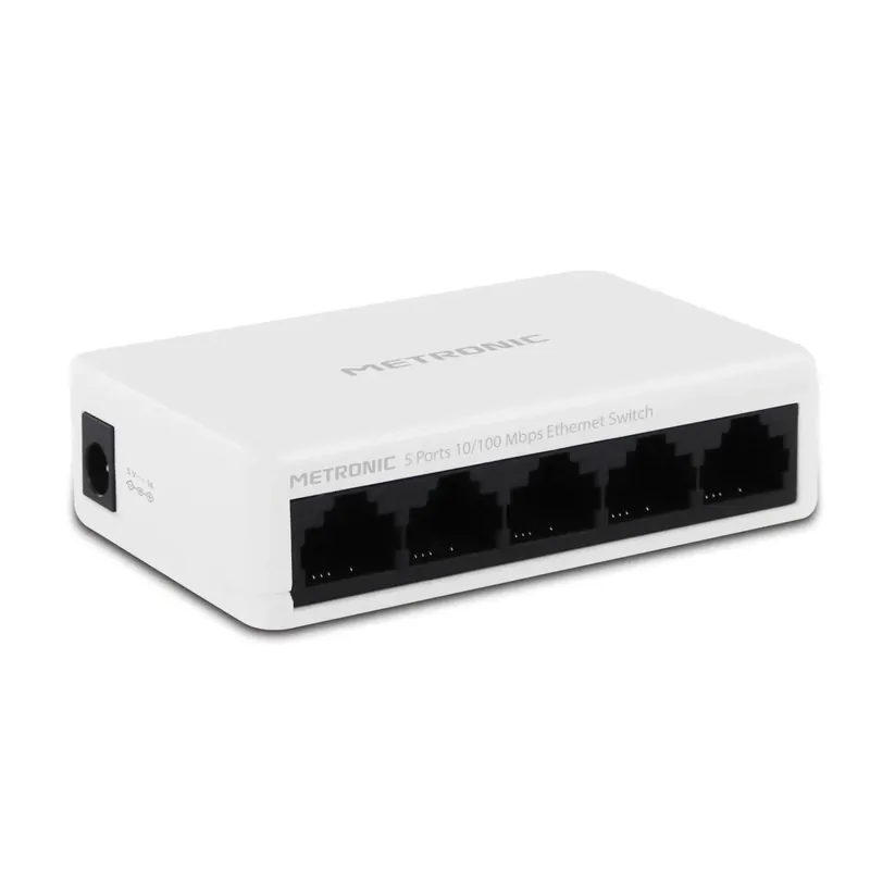 Switch di rete 5 porte RJ45 alimentato