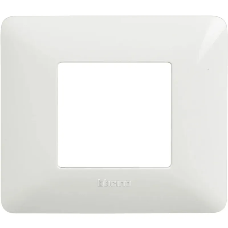 Placca Bticino Matix 2 moduli 96x84 mm bianca