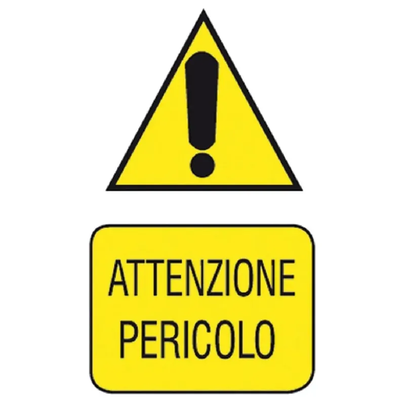 EcoTarga "Attenzione pericolo" 20 x 30 cm