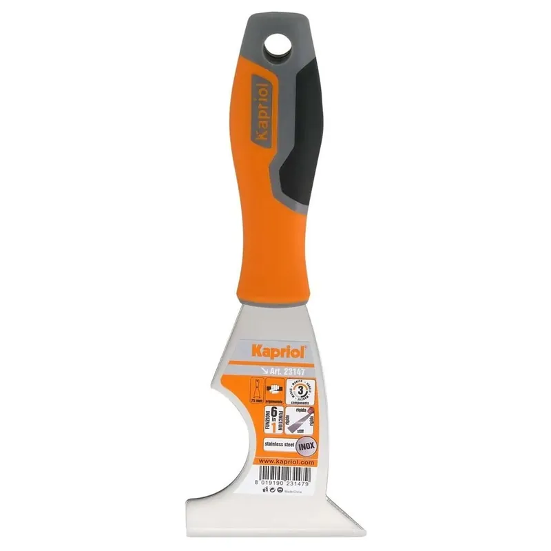 Spatola con lama inox 6 in 1