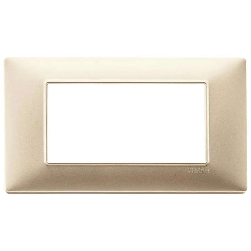 Placca Vimar 4M champagne opaco