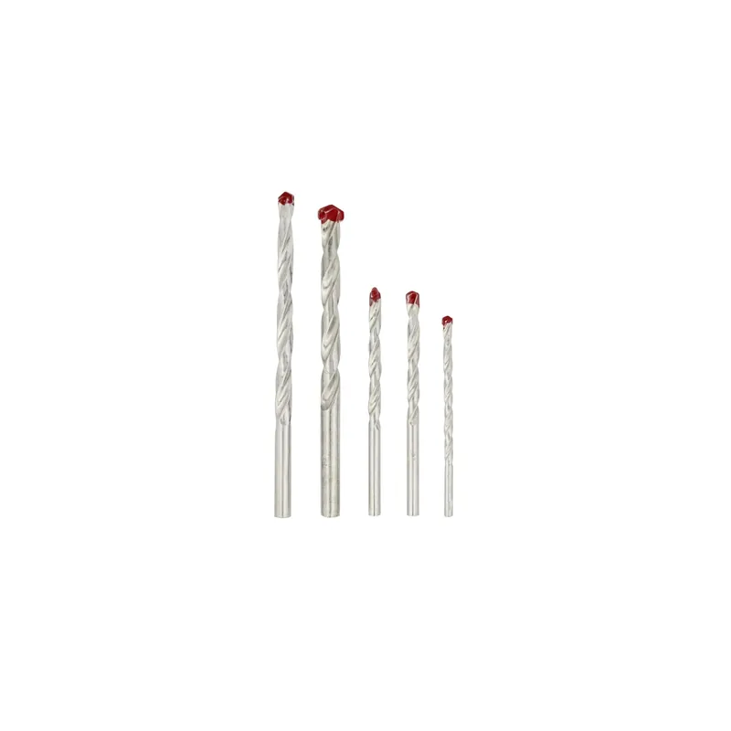 Punte trapano per muro mm 4/5/6/8/10 Set 5 pz