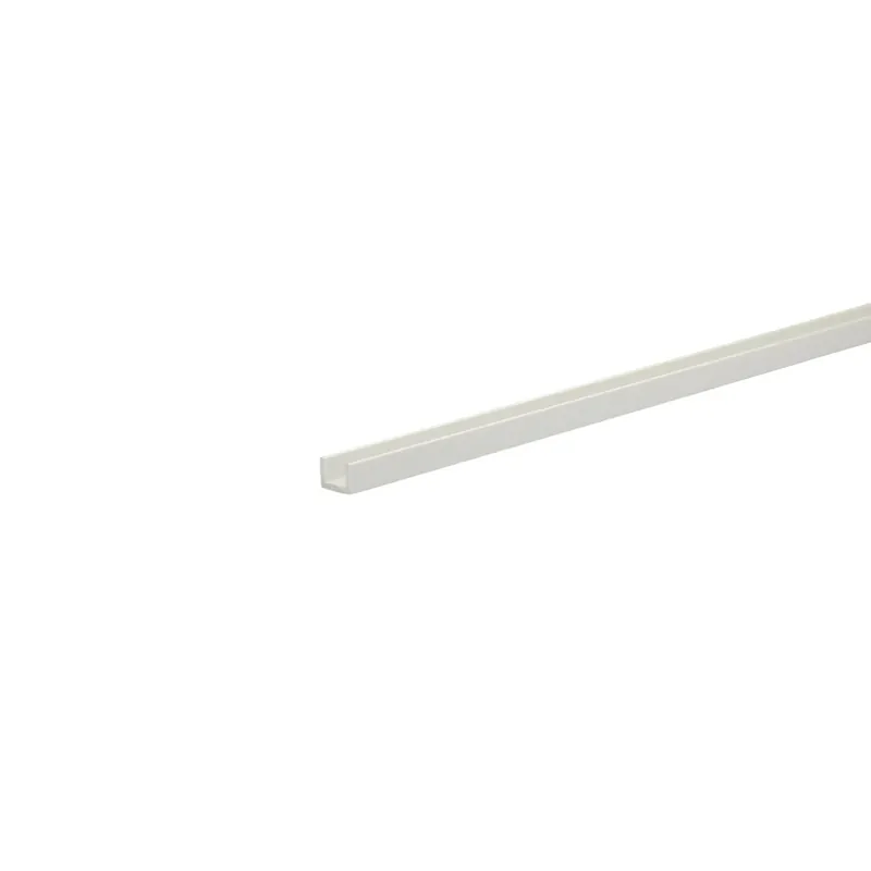 Profilo U 1 m 6x9 mm in pvc bianco