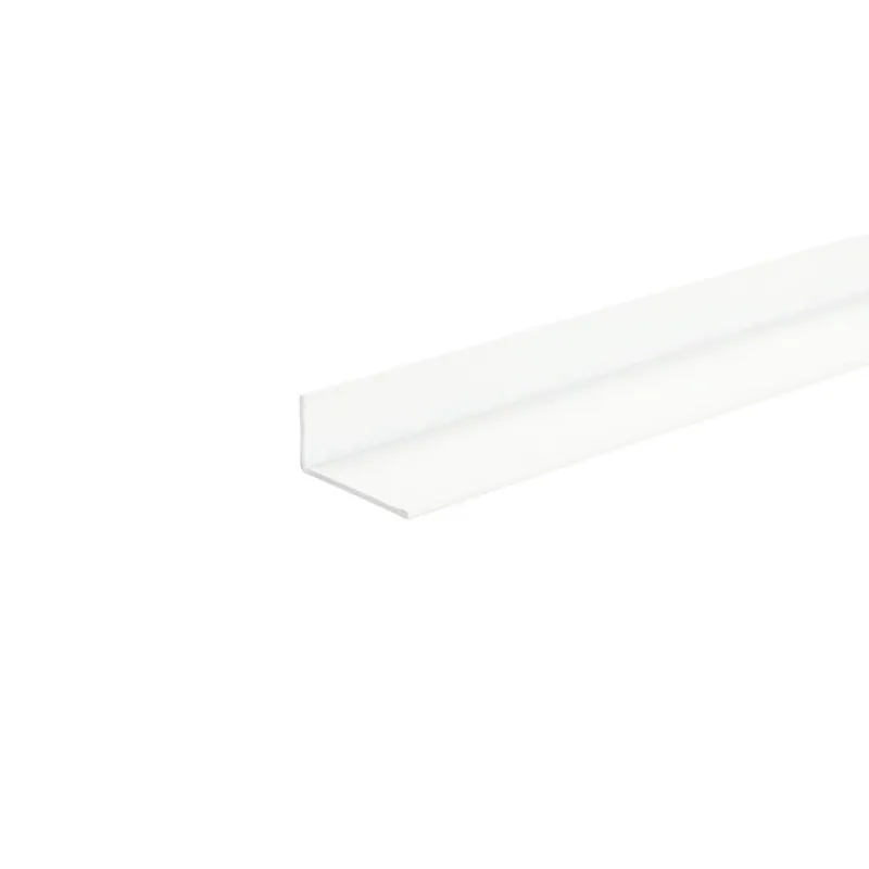 Profilo angolare 1 m 40x40 mm alluminio bianco
