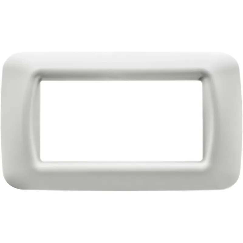 Placca 4 moduli Gewiss Top System bianco nuvola