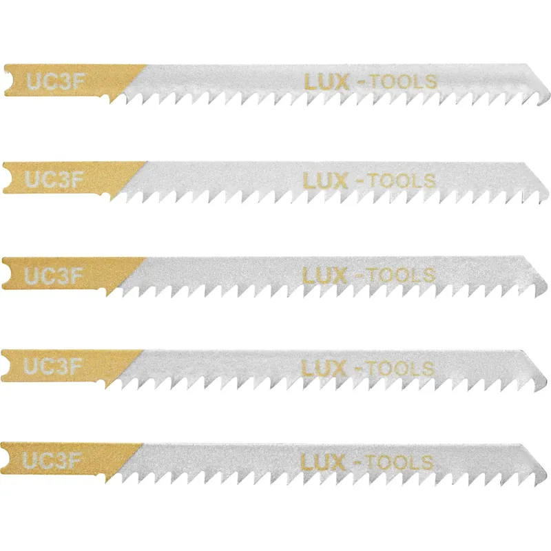 LUX-TOOLS lame per seghetto alternativo legno codolo a U 75 mm grezza passo dent