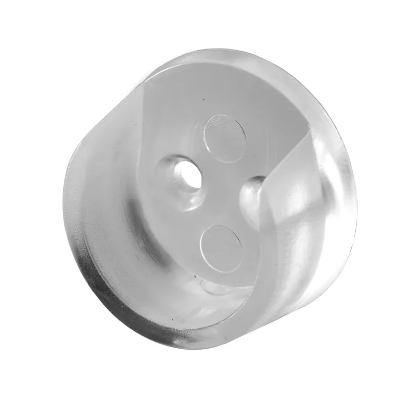 Supporto tubo appendiabiti Ø 2,5 cm trasparente 2 pz