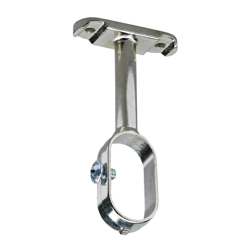 Supporto tubo ovale zinco nichelato Ø 15/30 mm