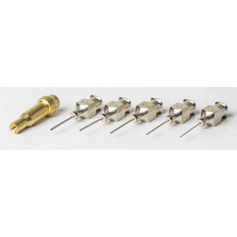 Set 5 micropunte in acciaio inossidabile e lancia