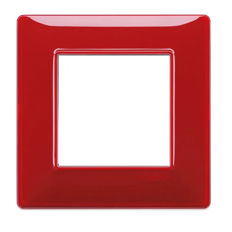 Vimar Plana placca 2M tecnopolimero reflex colore rubino