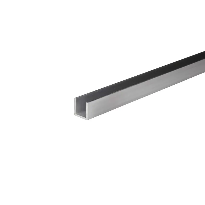 Canalina U 2 m 20x20 mm alluminio naturale