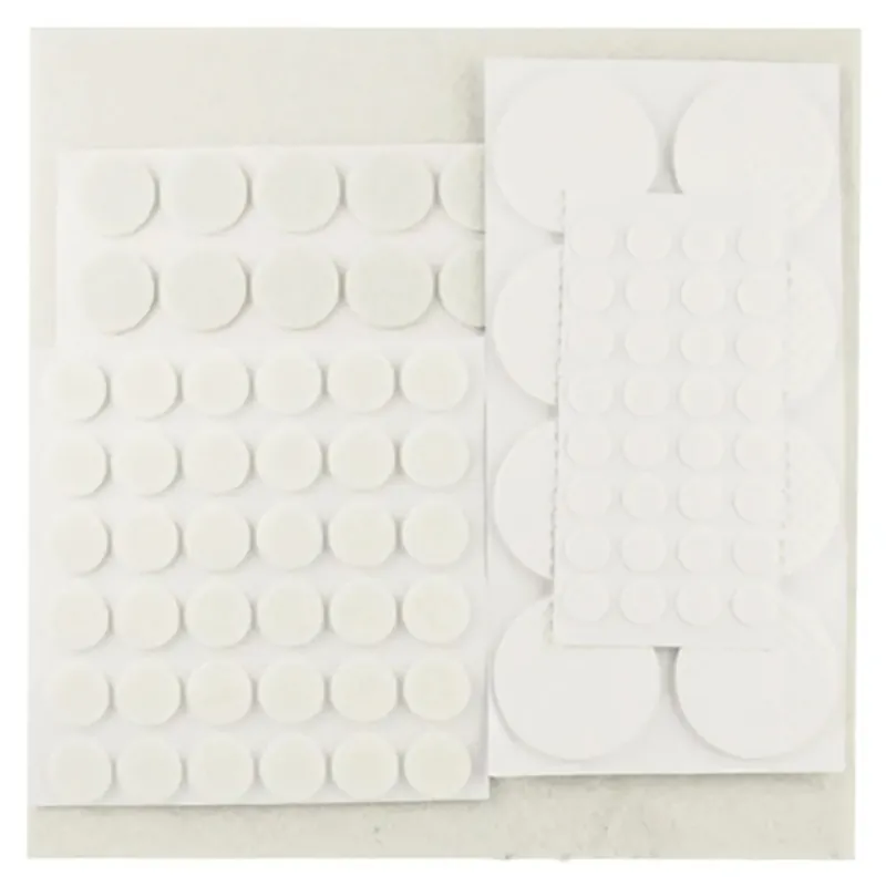 Assortimento feltrini gomma eva bianchi 125 pezzi