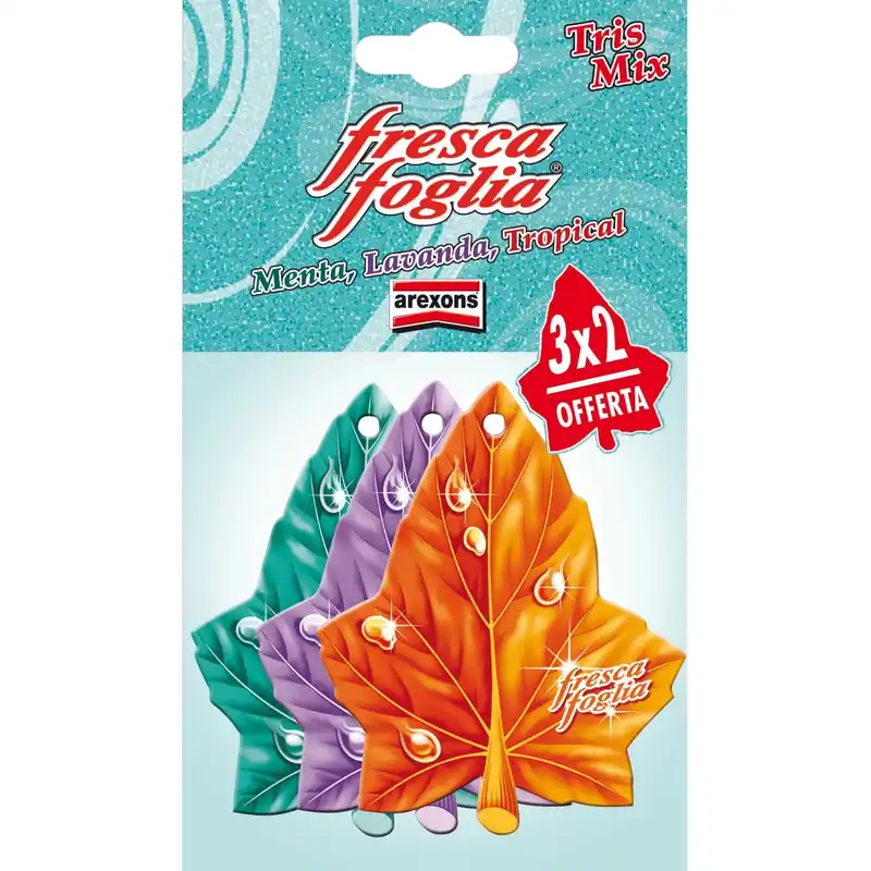Fresca Foglia AREXONS menta-lavanda-tropical tris 3x2