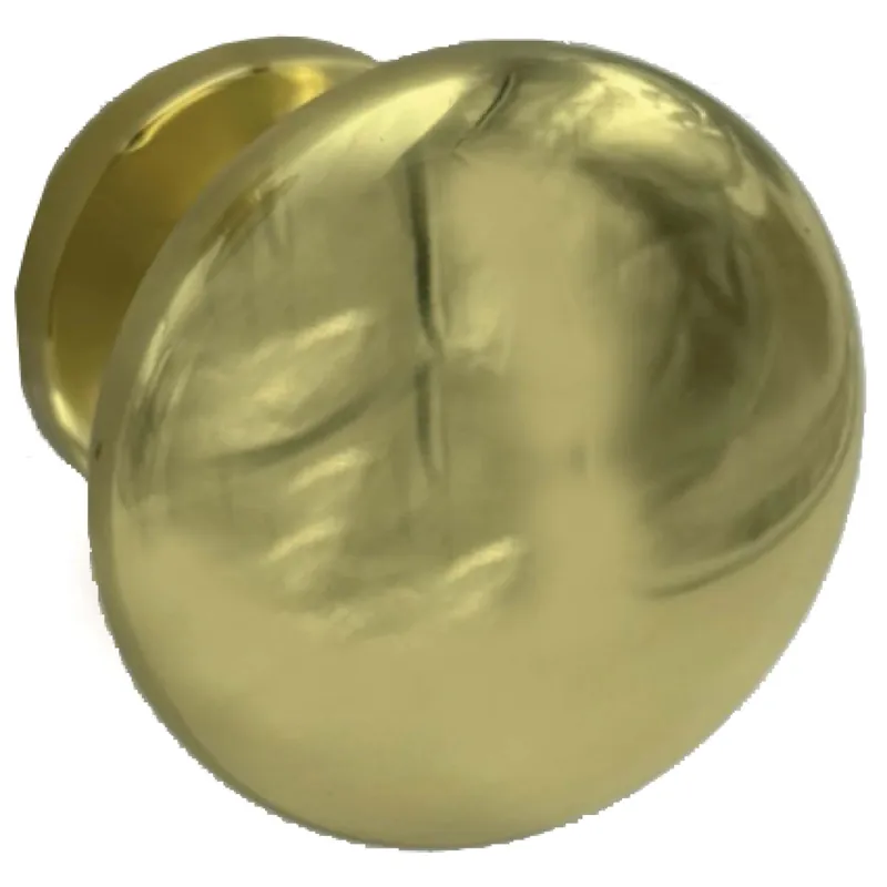 Pomolo per porta Ares ottonato Ø 74 mm