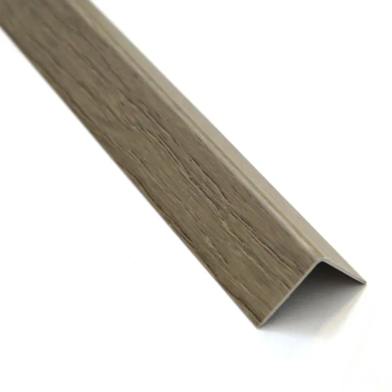 Profilo angolare a L adesivo 1 m 11x11 mm in pvc quercia salina