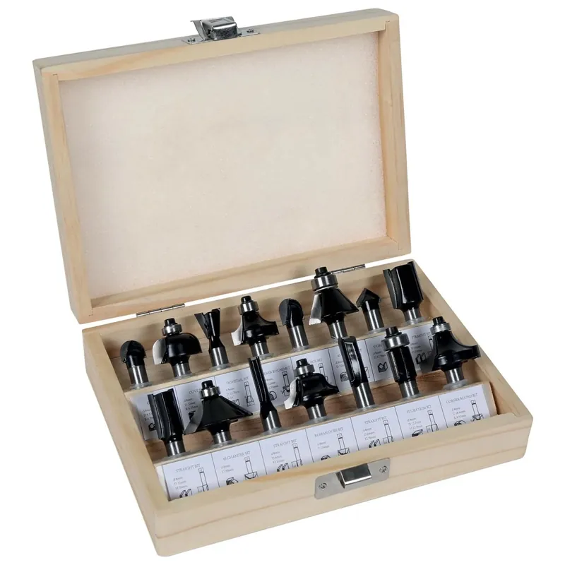 Frese Set da 8 mm Einhell scatola con 15 pezzi