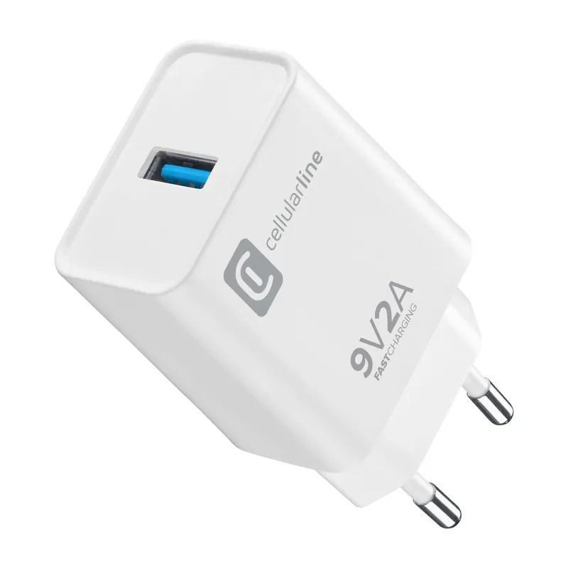 Caricabatterie da rete Huawei & other USB Cellularline Charger 18W nero