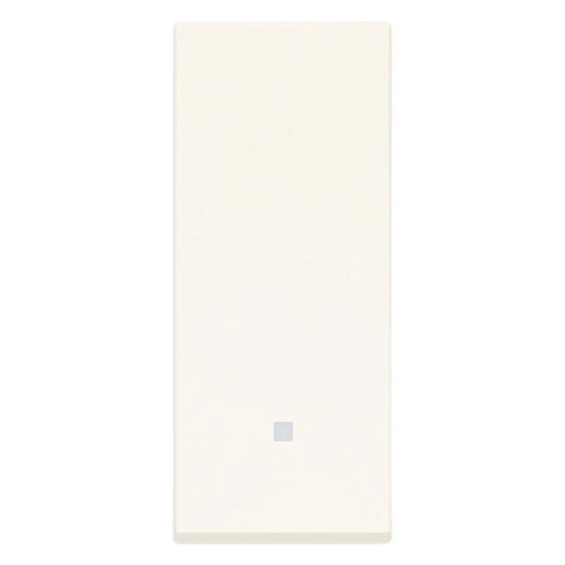 Tasto intercambiabile Vimar 1 modulo allineato illuminato bianco
