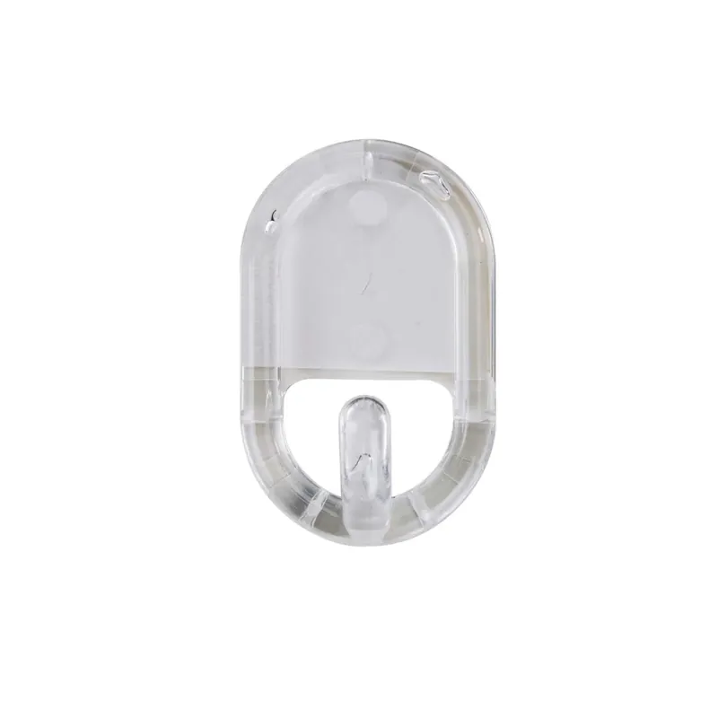 Set 2 ganci adesivi singoli colore bianco