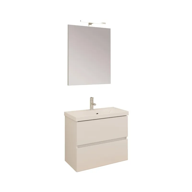 Mobile bagno base lavabo sospeso 60x39 cm bianco lucido