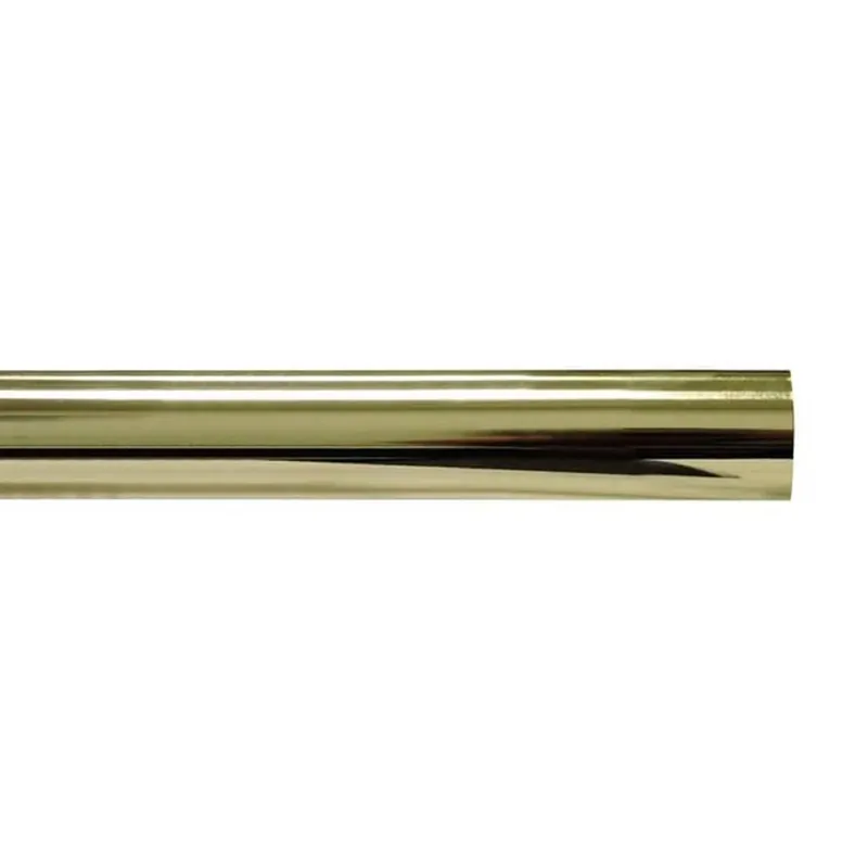Bastone per tenda Ø 28 mm 200 cm ottonato lucido