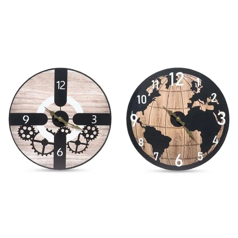 Orologio da parete mdf Ø33 cm in confezione termoretratta