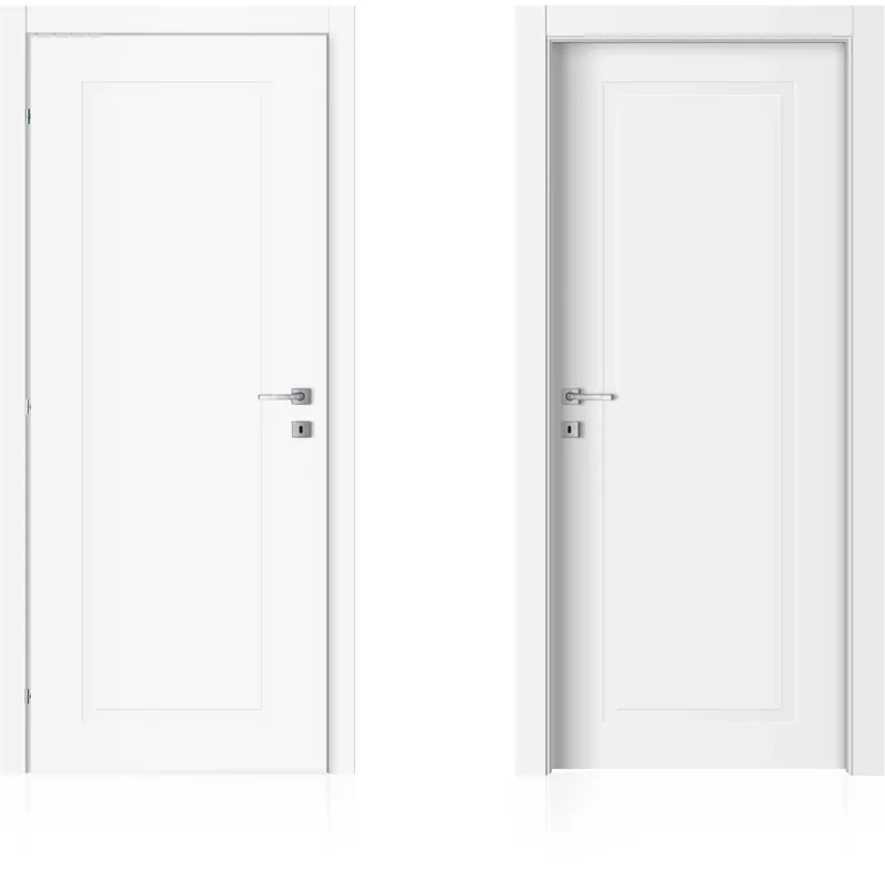 Porta battente reversibile Ice una bugna laccata 210x60 cm