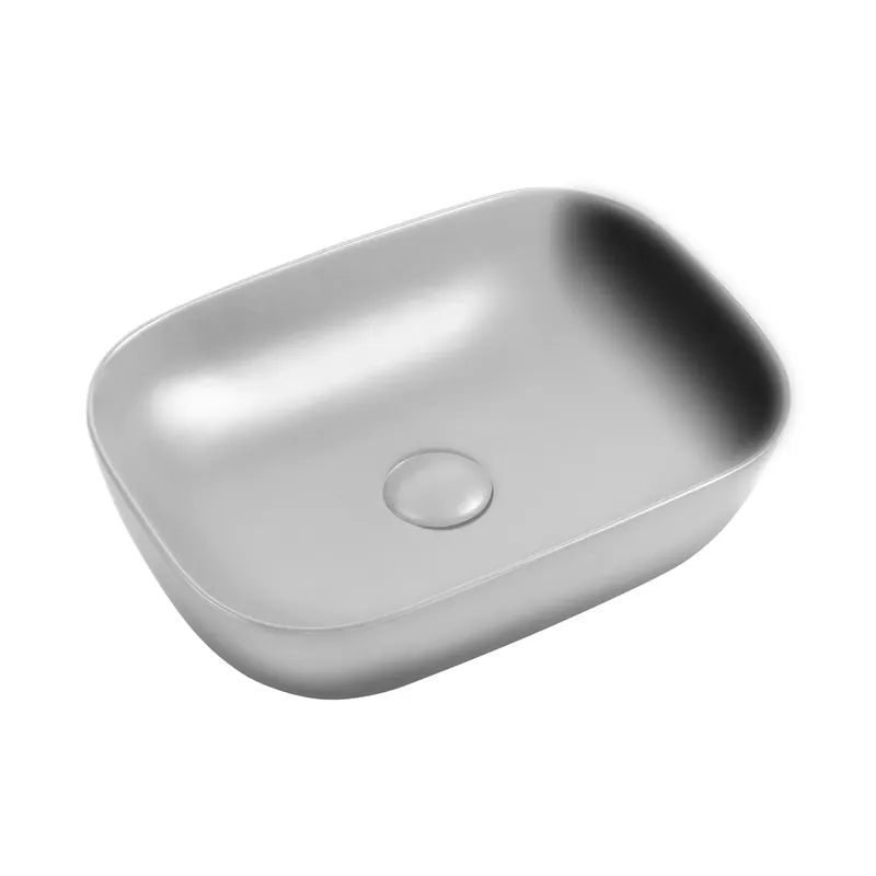 Lavabo d`appoggio Nature grigio 505x405x140 mm
