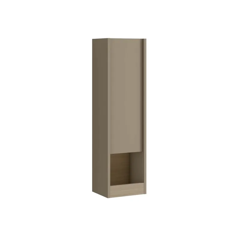 Mobile bagno colonna sospesa dx Florida 32x112x28 cm nocciola opaco laccato