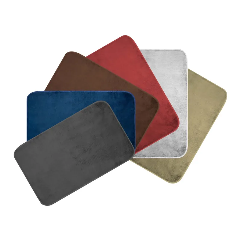 Tappeto in microfibra Merlino colori assortiti 50x80 cm