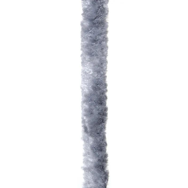 Tenda per porta in ciniglia di polipropilene 120x230 cm grigio