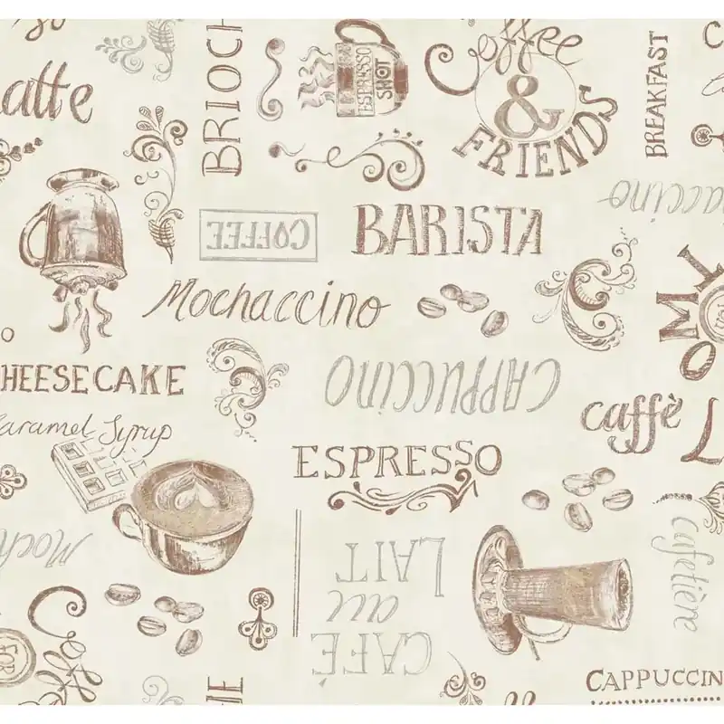 Mollettone D-c-fix stampato Padua 140 cm x 20 m Coffee al metro
