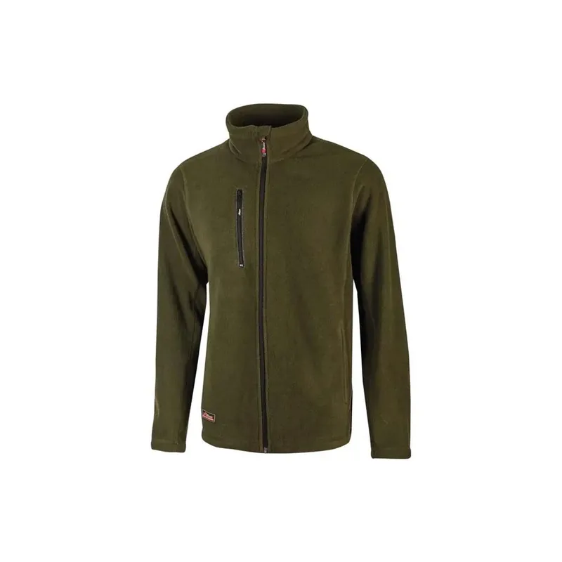 Pile full zip Upower Warm verde scuro tg M
