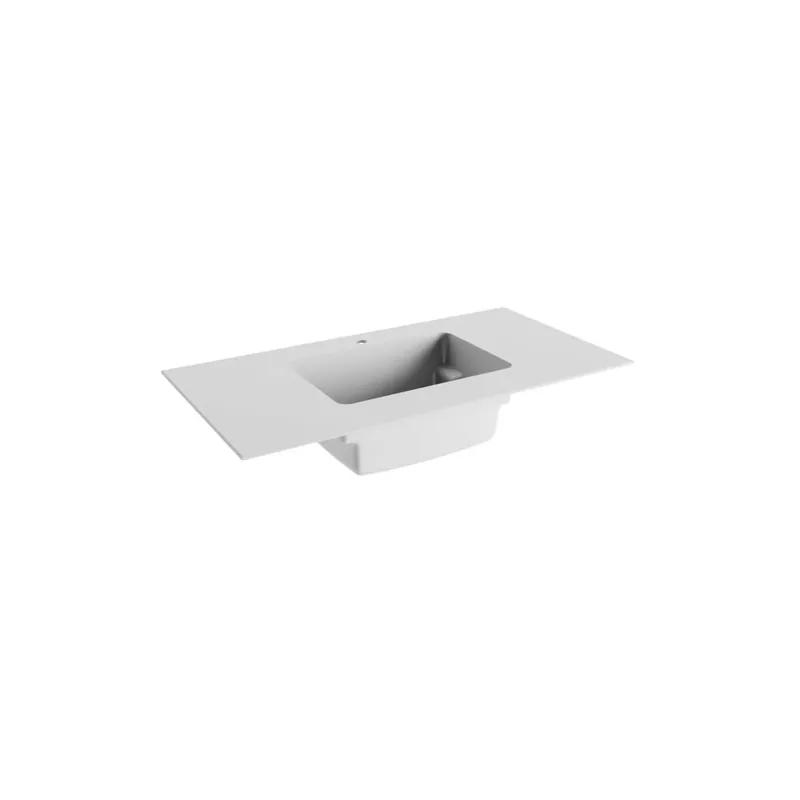 Top Obisurface Caren bianco opaco t. reclinabile sp.1 cm 140,5x62,5 cm
