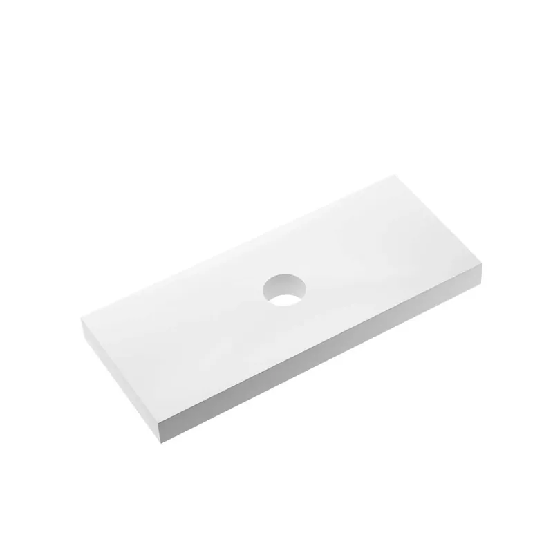 Top Obisurface Caren b. opaco con foro lavabo sp.10 cm 120,5x46,5 cm