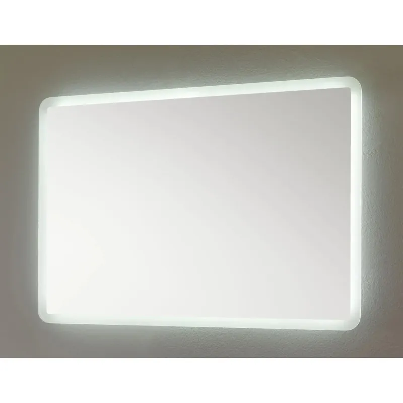 Specchio retroilluminato con angoli arrotondati 100cm