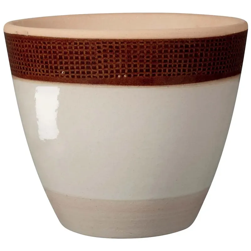 Vaso in terracotta smaltata Shadow Deroma Ø 33 cm