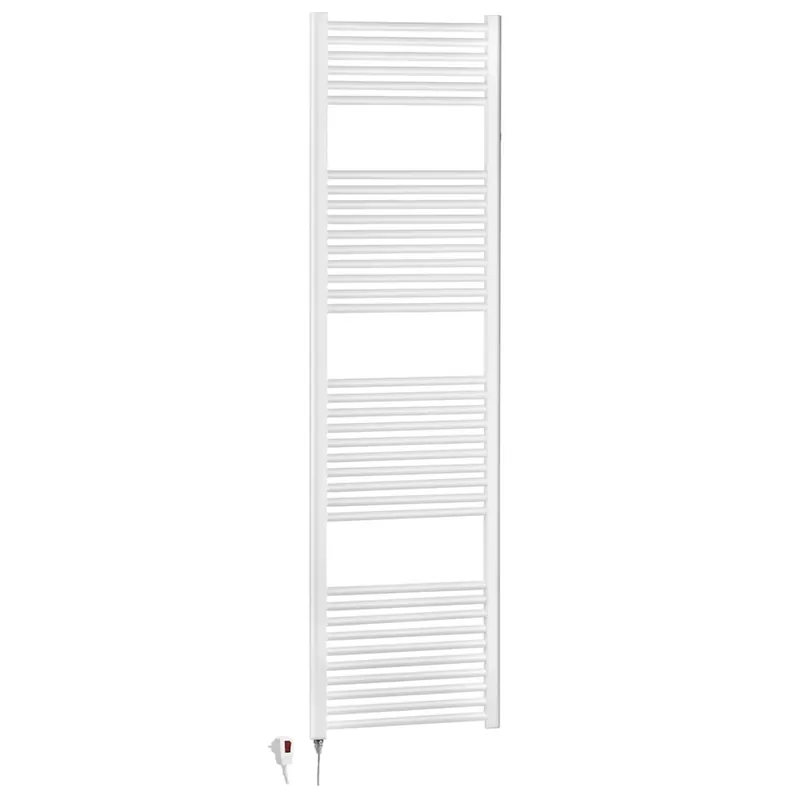 Termoarredo elettrico bianco in acciaio verniciato L 50 x H 180 cm